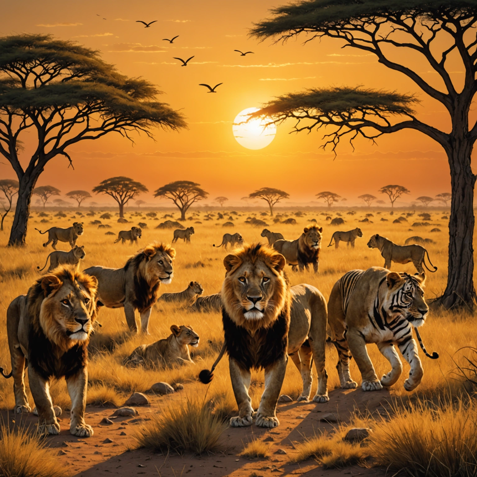 Львы: загадки жизни Самок в группе